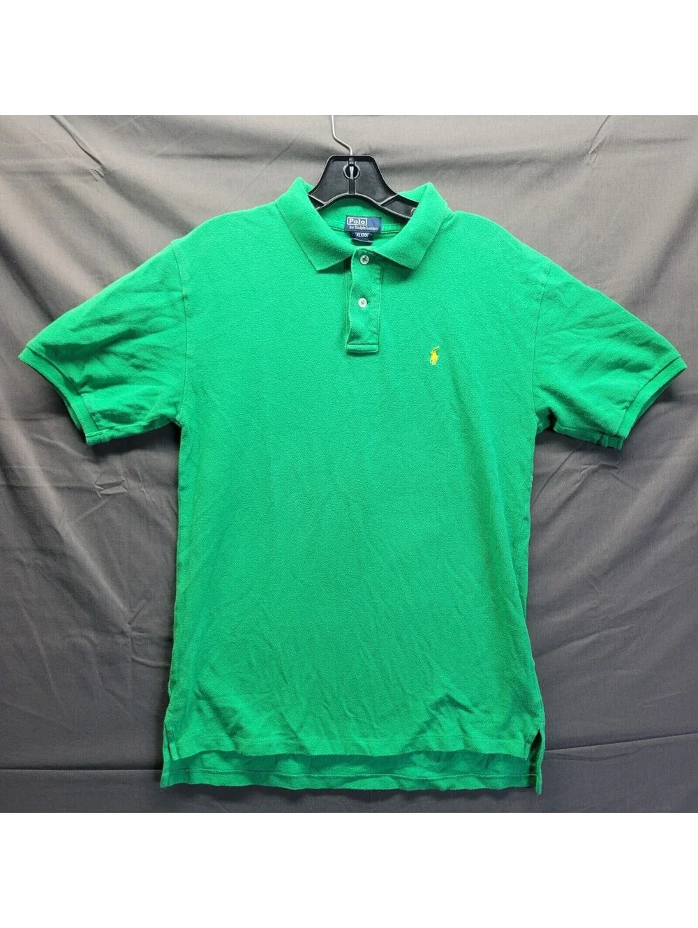 Boys Vintage Polo Ralph Lauren Green Mesh Polo Sz XL (20)